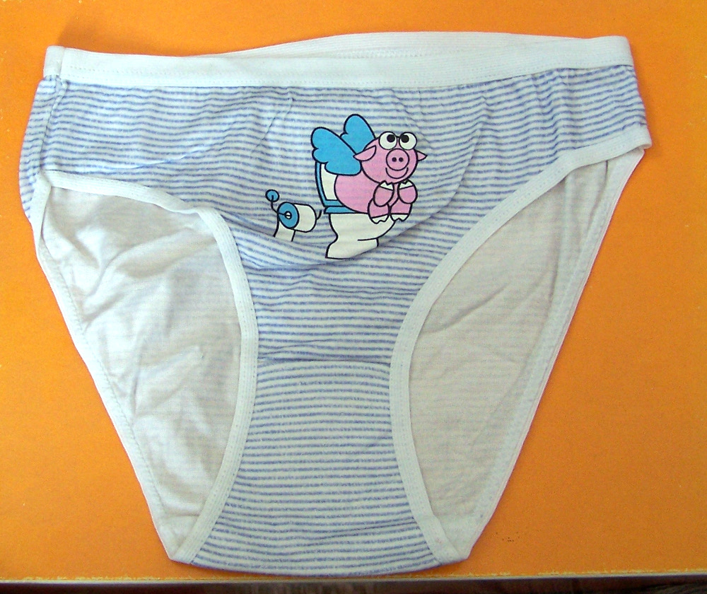 Slip bimba maialino righe celesti Tg 3-4 anni