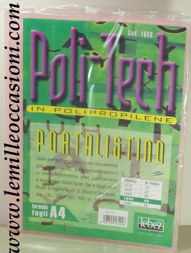 Portalistino Lebez 40 fogli