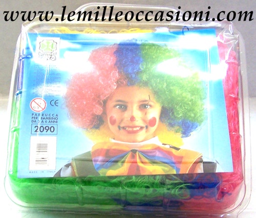 parrucca clown bambino