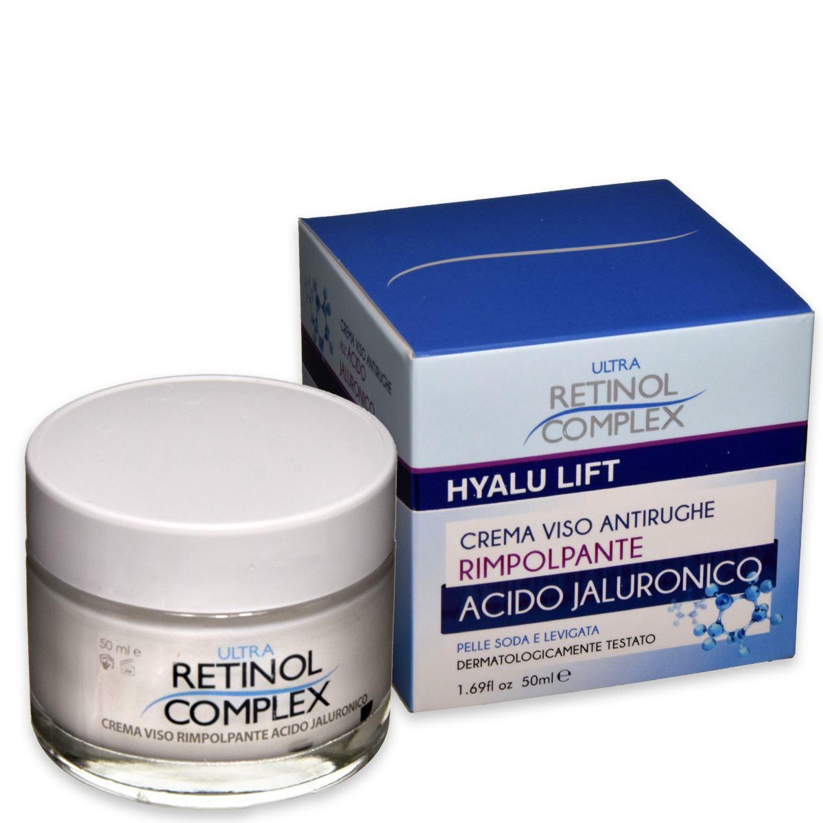 Retinol Complex crema viso rimpolpante acido jaluronico 50 ml