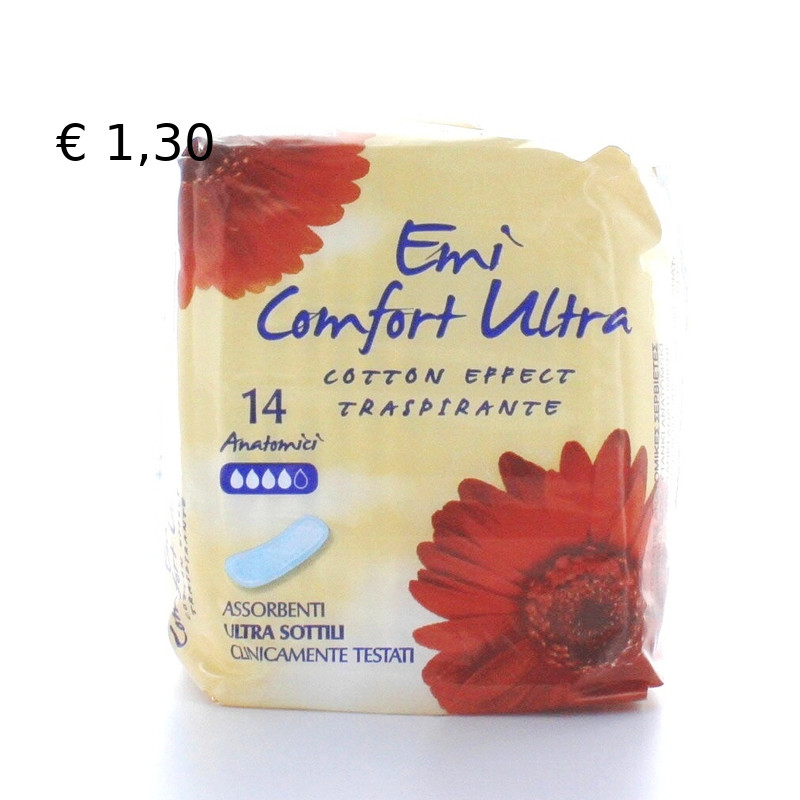 Emi assorbenti confort ultra anatomici 14 pz